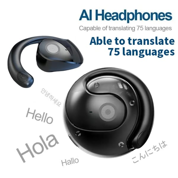 ⏰LAST DAY 49%OFF💎AI Translation Wireless OWS Bluetooth5.4 Earphones (Fit iOS & Android)