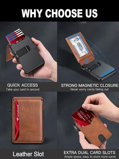 🎁Hot Sale 49%OFF - ✨RFID Blocking Bifold Minimalist Wallet