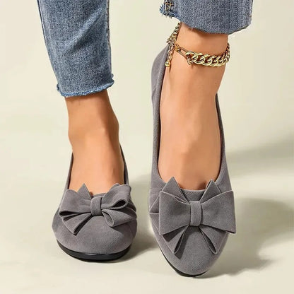 😍Last Day 50% OFF🔥Comfortable Wedge Flats with Bow Detail