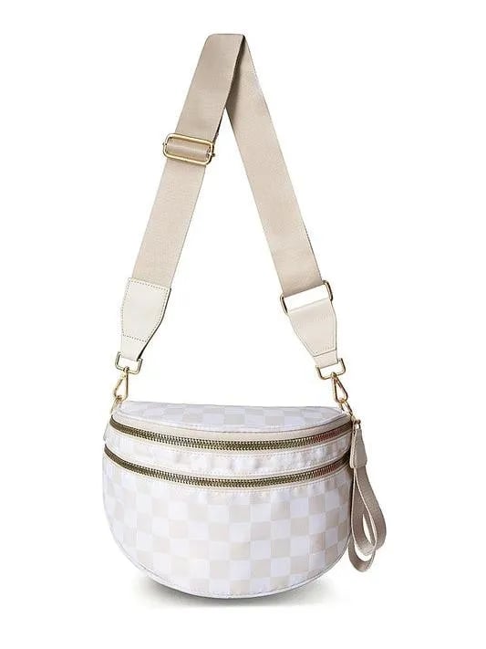 🔥Flash Sale - 49% OFF  Checkered Bum Bag