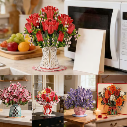 🏆85K+ SOLD! 🌼💌 Forever-Blooming 3D Flower Pop-Up Card– Personalized Love Message & Everlasting Bloom 🎁