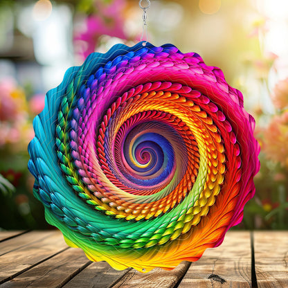 Hanging wind spinners for indoor and outdoor use