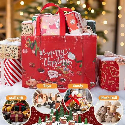 🎁Early Christmas Hot Sale 49% OFF🎅16PCS Christmas Gift Bags With Assorted Patterns