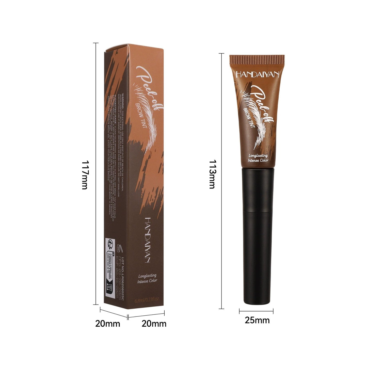 🌓Last Day 49% OFF-5-Color Tear-Off Brow Tint – Waterproof, Long-Lasting Pigment for Precise & Wild Brows, Easy-to-Use