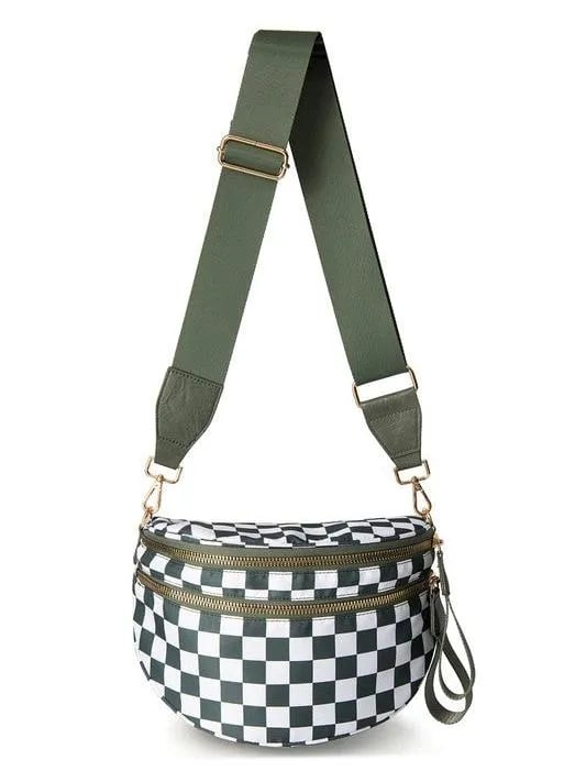 🔥Flash Sale - 49% OFF  Checkered Bum Bag