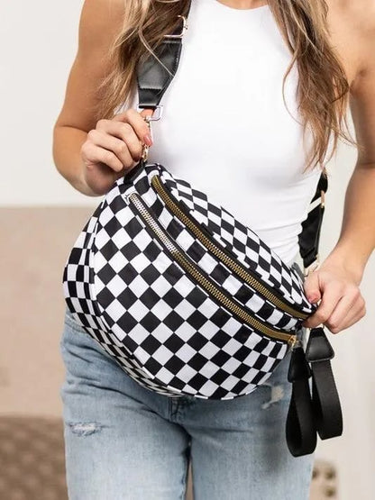 🔥Flash Sale - 49% OFF  Checkered Bum Bag