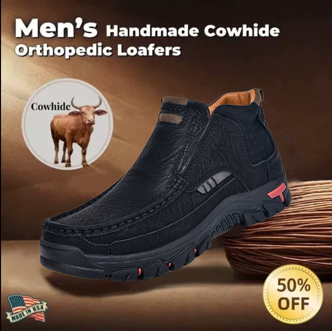 ⏰ 50% off - 2026 Newest Men's Orthopedic Leather Loafers