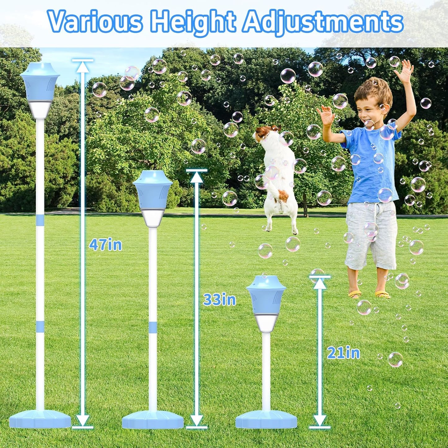 Bubble Machine for Kids, Automatic Standing Bubble Maker Machine