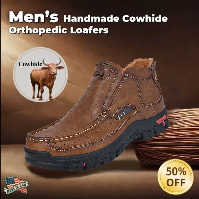 ⏰ 50% off - 2026 Newest Men's Orthopedic Leather Loafers