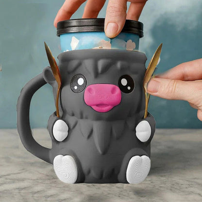 🥤Christmas Gift🍦-Highland Cow Ice Cream Holder🍨