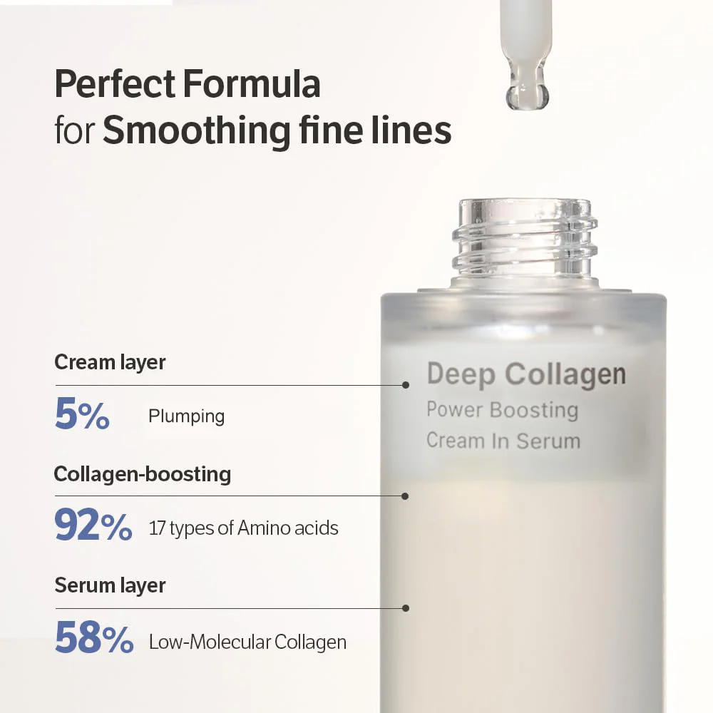 Last 3 Hours 50% OFF 🔥 Editor Glass Skin Collagen Plumping Cream-in-Serum | Gentle Nourishing Korean Skincare Moisturizer for Firming & Hydrating