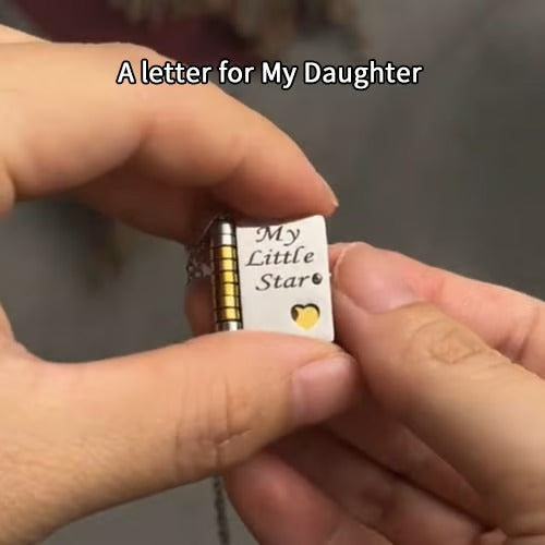 💥💥My Little Star Book Necklace for Daughter, Birthday Day Gift Graduation Jewelry of Love