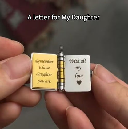 💥💥My Little Star Book Necklace for Daughter, Birthday Day Gift Graduation Jewelry of Love