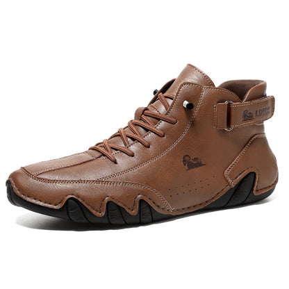 🔥70% OFF TODAY🎁Waterproof Boots Comfortable For Winter，Unisex Italian Handmade Suede Velcro High Boots