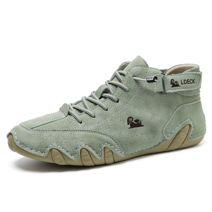 🔥70% OFF TODAY🎁Waterproof Boots Comfortable For Winter，Unisex Italian Handmade Suede Velcro High Boots