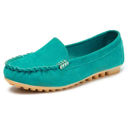🔥 Best-Seller 🔥 Round-Toe Flats — Breathable, Orthopedic Slip-On Walking Shoes
