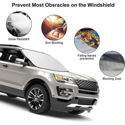 ❄️ Limited-time 50% off offer 🌀 Premium universal windshield snow cover/sunshade