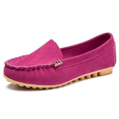 🔥 Best-Seller 🔥 Round-Toe Flats — Breathable, Orthopedic Slip-On Walking Shoes