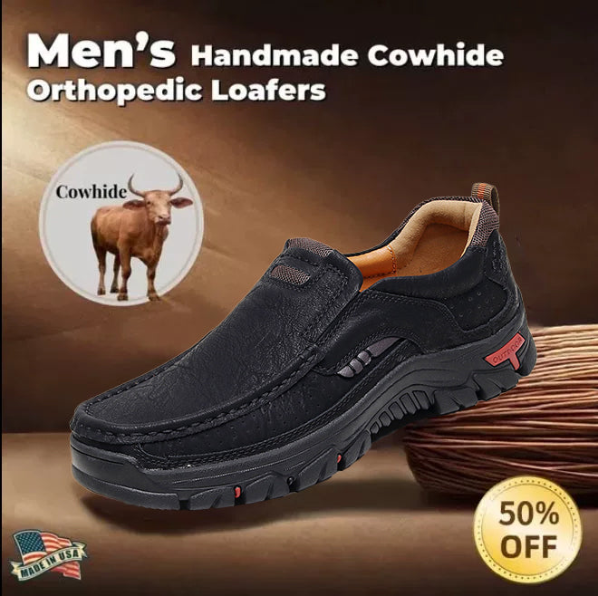 ⏰ 50% off - 2026 Newest Men's Orthopedic Leather Loafers